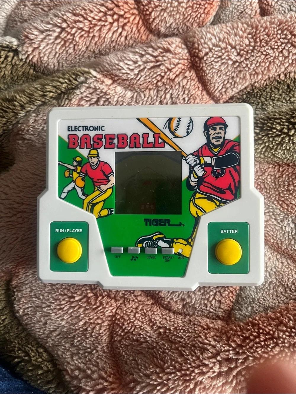 Tiger Electronic Baseball Handheld Game - White & Green